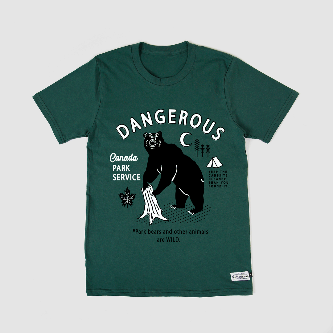 Danger Tee - Forest Green