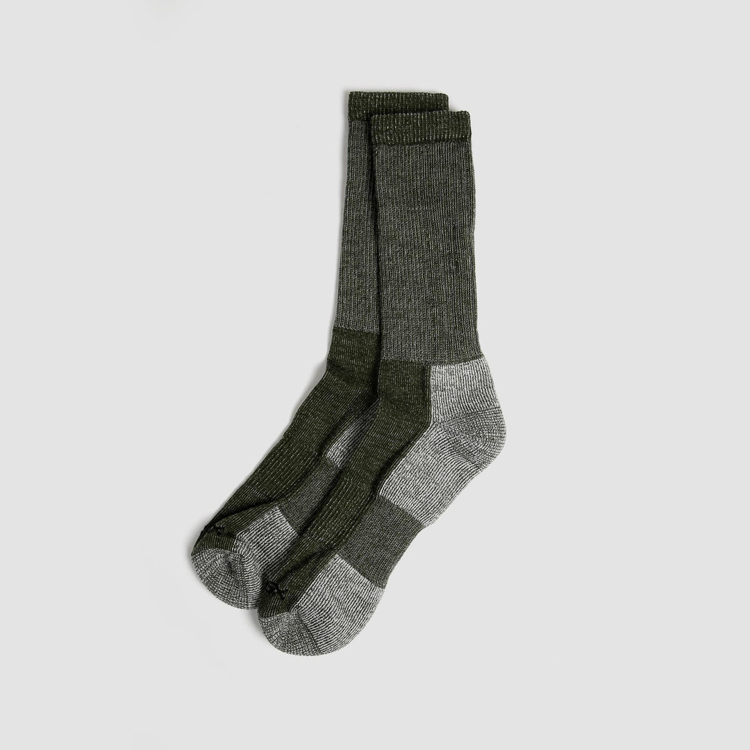 Merino Mountain Hiking Socks - Olive