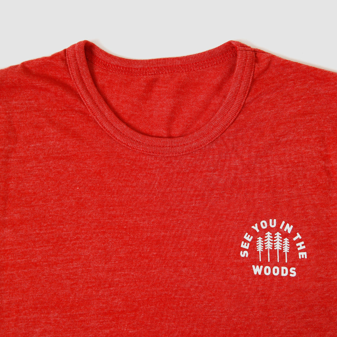 Recycled Tee - Woods - Heather Red