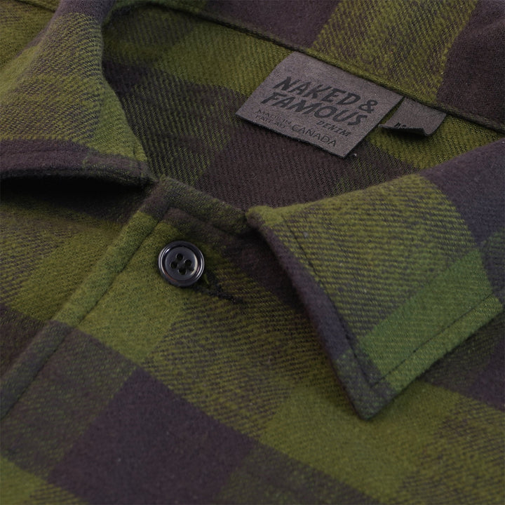 Work Shirt - Slubby Buffalo Check - Green