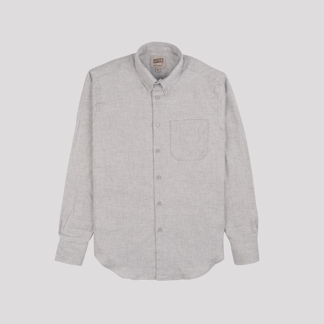 Easy Shirt - Classic Flannel - Pale Grey