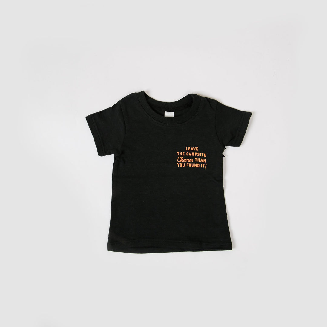 Baby Recycled Tee - Campsite - Black