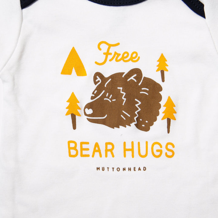 Bear Hugs Onesie - White/Navy
