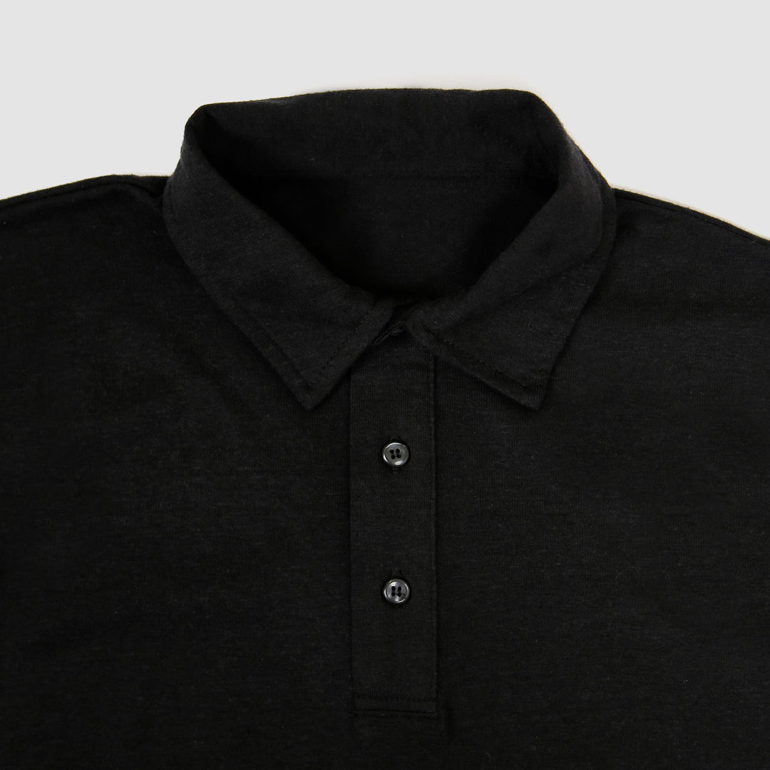 Recycled Polo Tee - Black