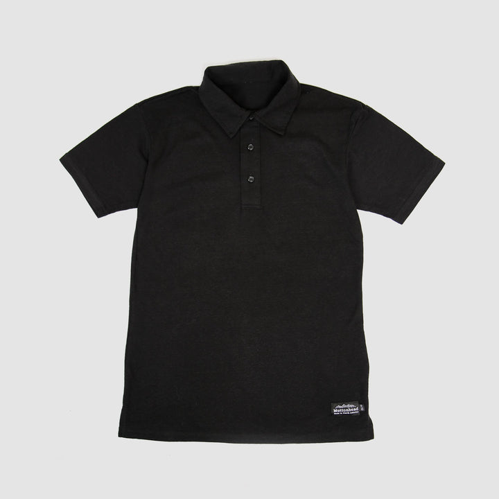 Recycled Polo Tee - Black