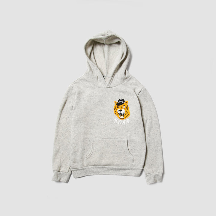 Kids Roar Hoodie - Heather Grey