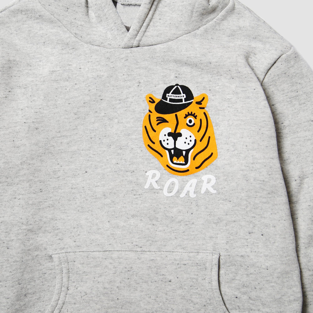 Kids Roar Hoodie - Heather Grey