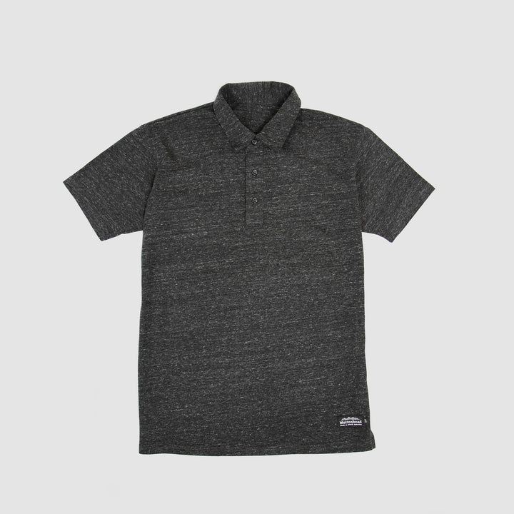 Recycled Polo Tee - Charcoal