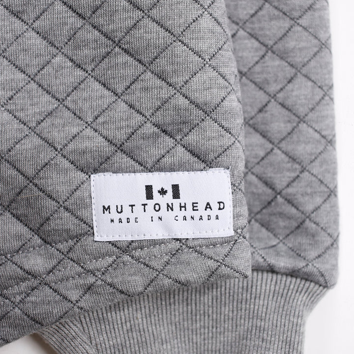 Camping Hoodie - Heather Grey Quilt