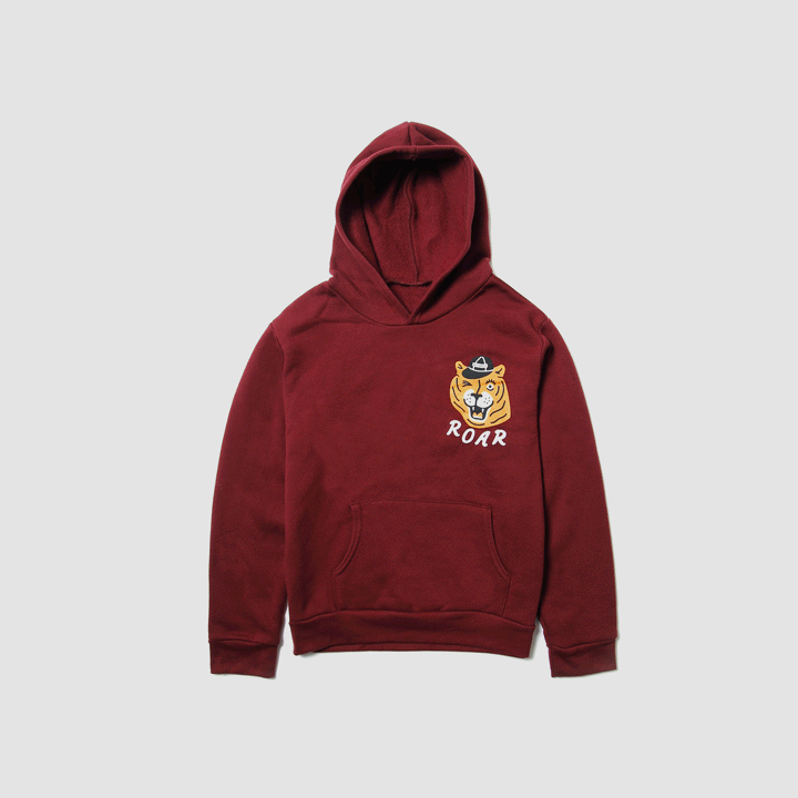 Kids Roar Hoodie - Maroon