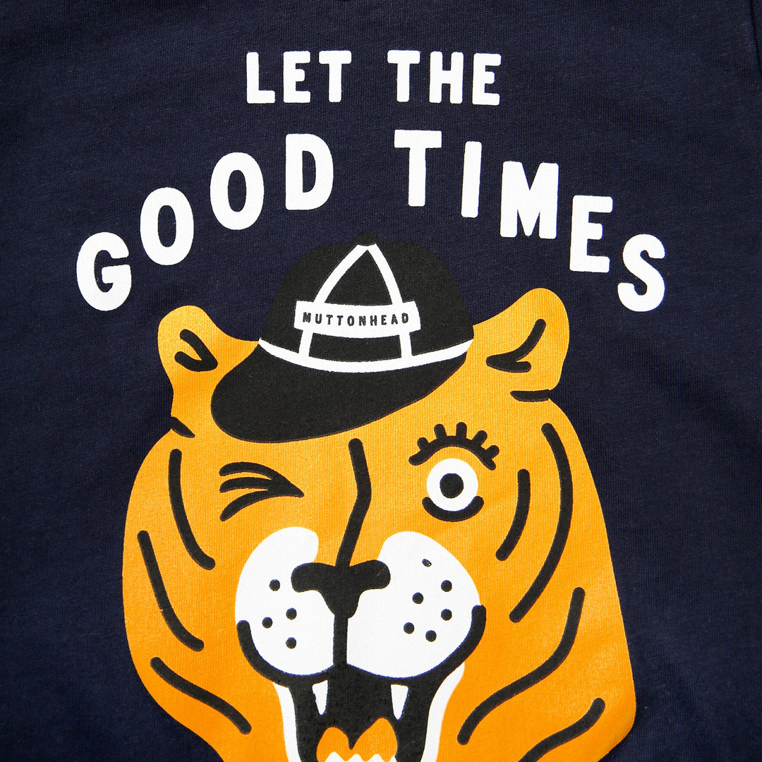 Kids Roar Tee - Navy