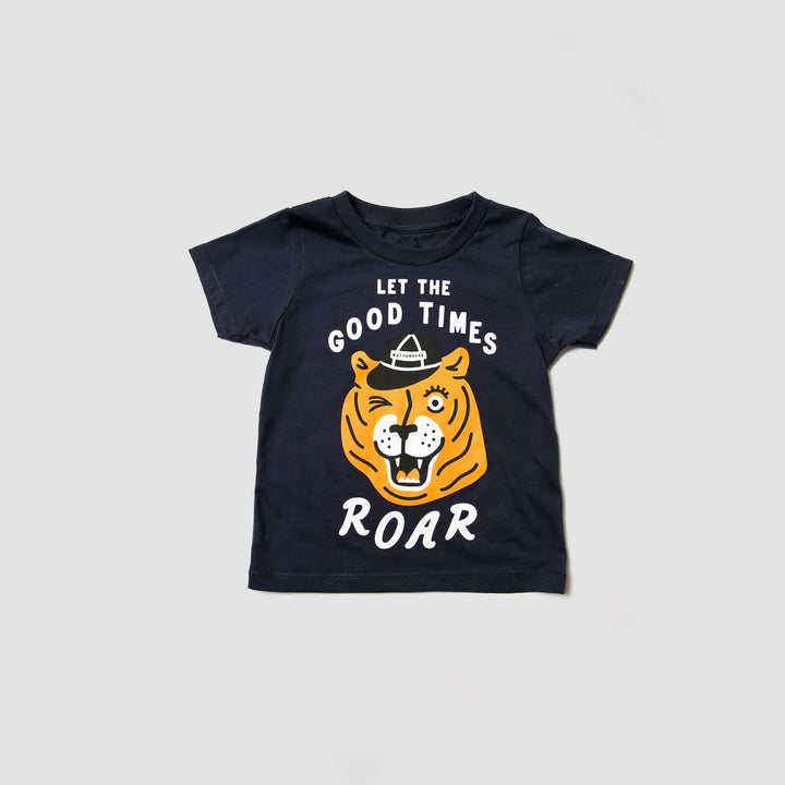Kids Roar Tee - Navy