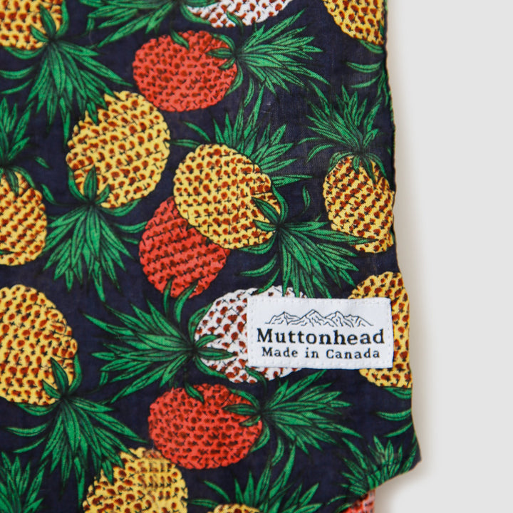 Short Sleeve Buttondown - Juicy Pineapple - Navy