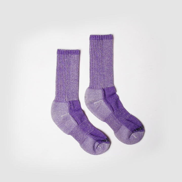 Merino Mountain Hiking Socks - Purple Marl