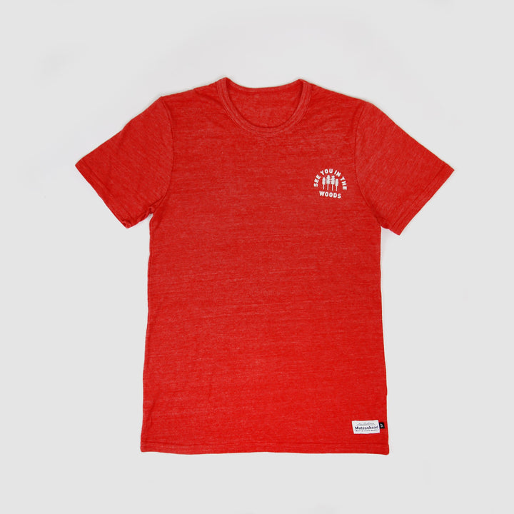 Recycled Tee - Woods - Heather Red