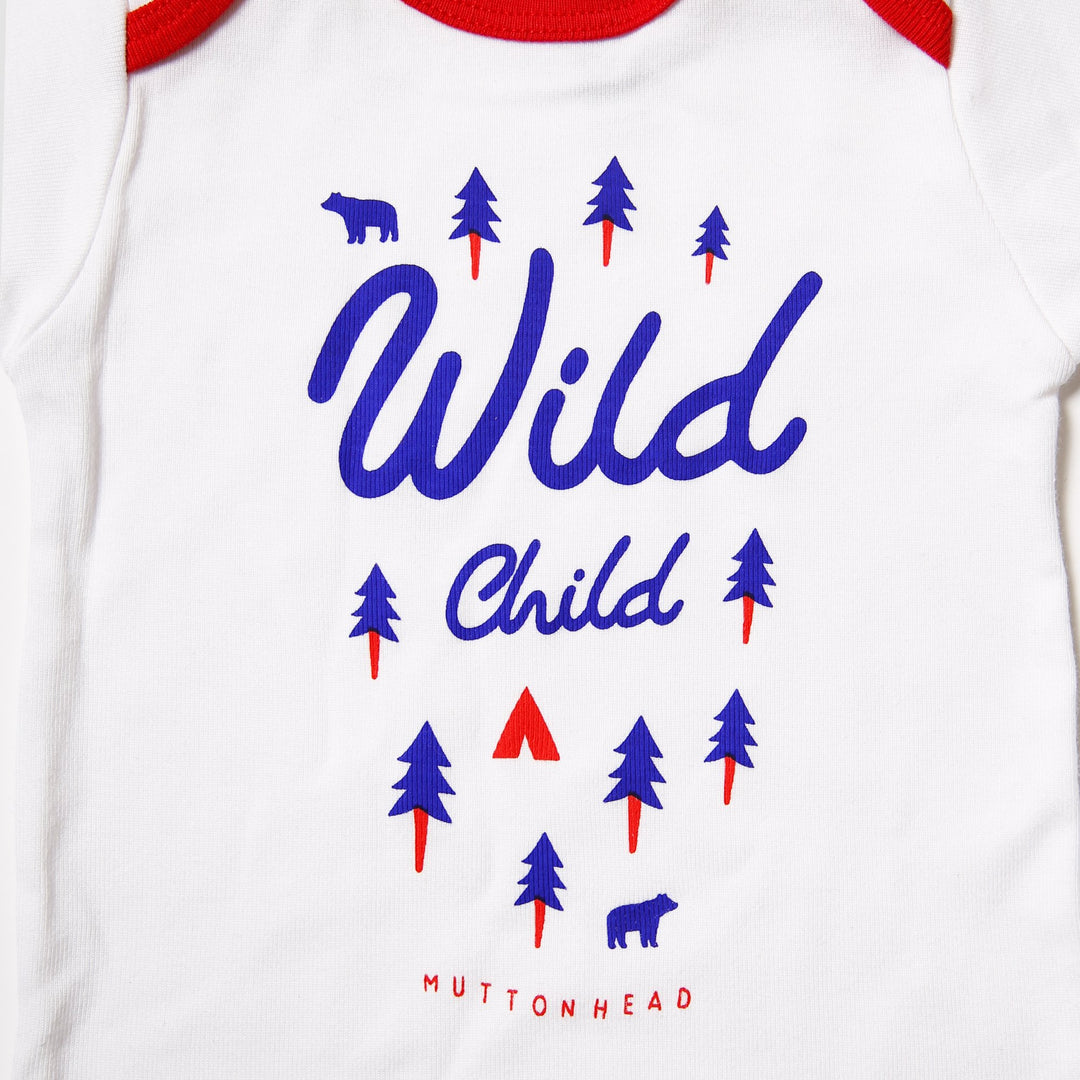 Wild Child Onesie - White/Red