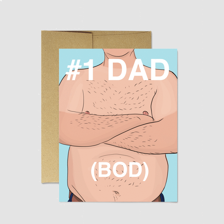 Dad Bod Card - Party Mountain Paper Co.
