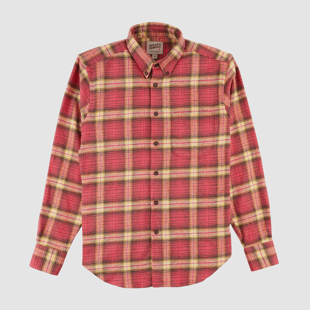 Easy Shirt - Rustic Nep Flannel - Pink