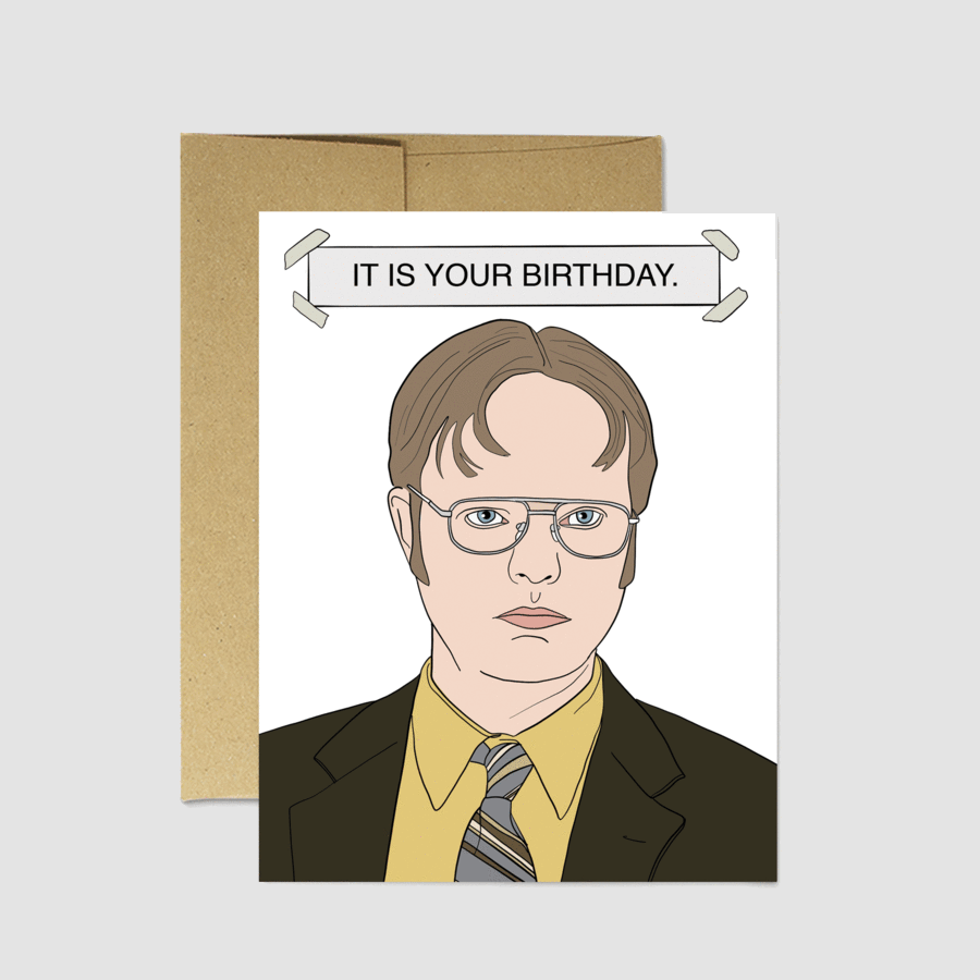 Dwight Birthday Card - Party Mountain Paper Co.
